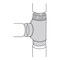 Imperial Mfg Imperial 6 in. X 6 in. X 6 in. Galvanized Steel Furnace Pipe Tee GV0892 - alternate 5